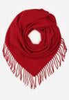 Czerwony Gładki Szalik z Frędzlami Vetiela