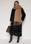 Brązowy Szalik z Frędzlami  Owedarria