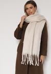 Jasnobeżowy Szalik z Frędzlami  Owedarria