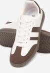 Sneakers Bej cu maro
