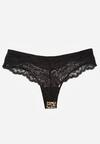 Panterkowe Majtki Typu Stringi z Koronką Nedareanes