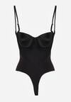 Czarne Body Bieliźniane do Ubrań z Wyciętymi Plecami i Odkrytymi Ramionami Urilvia