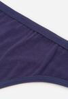 Granatowe Majtki Typu Stringi z Bawełną Asoia