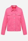 Różowa Bawełniana Kurtka Jeansowa Perimea