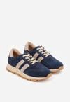 Sneakers Bleumarin cu bej
