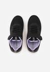 Czarno-Fioletowe Buty Sportowe Sneakersy Ozdobione Tłoczeniem  Erasmysios
