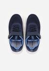 Granatowo-Niebieskie Buty Sportowe Sneakersy Ozdobione Tłoczeniem  Erasmysios