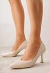 Pantofi cu toc Bej