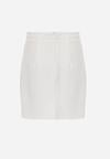 Biała Gładka Spódnica VICES o Ołówkowym Kroju Abilura
