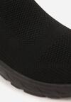 Czarne Siateczkowe Buty Sportowe Sneakersy o Wsuwanym Fasonie Abhold