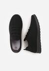 Czarne Sznurowane Buty Sportowe Sneakersy z Siateczki Caeolea