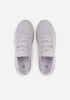 Szare Sznurowane Buty Sportowe Sneakersy z Siateczki Caeolea