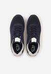 Granatowe Buty Sportowe Sneakersy z Pikowanymi Przeszyciami Nelis