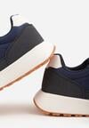 Granatowe Buty Sportowe Sneakersy na Grubej Podeszwie Nerola