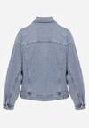 Niebieska Jeansowa Kurtka o Kroju Oversize z Dodatkiem Lyocellu i Bawełną Vimerinia