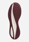 Bordowe Buty Sportowe Sneakersy na Tłoczonej Podeszwie Karill