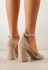 Pantofi cu toc Bej închis