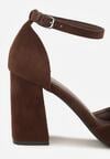 Pantofi cu toc Maro