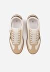 Sneakers Bej cu maro