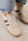 Sneakers Bej cu maro