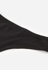 Czarne Majtki Typu Stringi z Bawełną Asoia