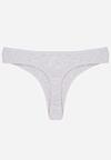 Szare Majtki Typu Stringi z Bawełną Asoia