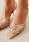 Pantofi stiletto Bej