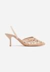 Pantofi stiletto Bej