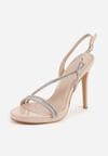 Pantofi stiletto Bej