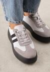 Sneakers Alb cu gri