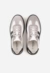 Sneakers Alb cu gri