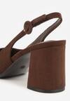 Pantofi cu toc Maro