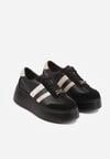 Sneakers Negri cu bej