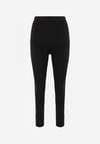 Czarne Legginsy z Wysokim Stanem z Pasem Modelującym w Talii Azinera