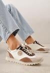 Sneakers Bej cu auriu