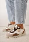 Sneakers Bej cu auriu