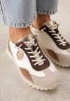 Sneakers Bej cu auriu