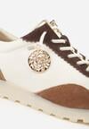 Sneakers Bej cu auriu