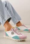 Sneakers Alb cu mov