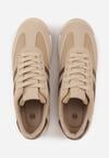 Sneakers Bej cu maro