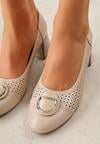 Pantofi cu toc Bej