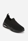 Czarne Wsuwane Buty Sportowe Sneakersy z Siateczkową Cholewką Oaradah