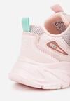 Różowe Buty Sportowe Sneakersy Chunky na Platformie Iasesis