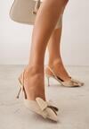 Pantofi stiletto Bej
