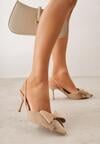Pantofi stiletto Bej închis