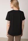 T-shirt Negru cu alb