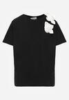 T-shirt Negru cu alb