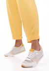 Biało-Żółte Buty Sportowe Phalirianne