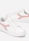 Biało-Różowe Sneakersy Piperita