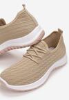 Beżowe Buty Sportowe Vyloris